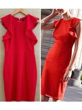 J. Crew Merino Wool Dress Midi Sheath Business Party Black Label Office Siren 6